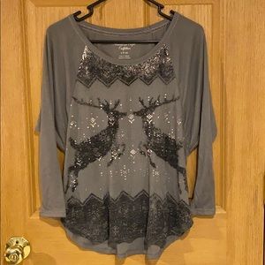 American Eagle Reindeer Top